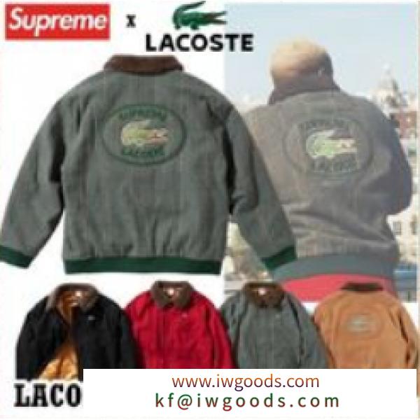 Supreme LACOSTE Wool Bomber Jacket AW 19 シュプリーム ジャケット 安い コピー 秋冬人気継続中保温性抜群おしゃれ新作 iwgoods.com TnWHvC