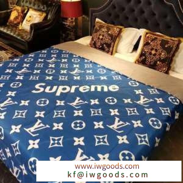 現在流行中Supreme x LOUIS VUITTONモノグラム 布団カバー ブランド コピー シュプリーム 4点セット 寝具 静電気防止加工 iwgoods.com bOHrSr