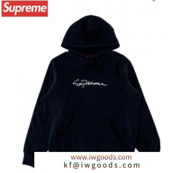 2022-2022秋冬定番シュプリームパーカーSupreme Classic Script Hooded Sweatshirt Navyブランドコピー安いオシャレトレンドスウェット iwgoods.com bauSna