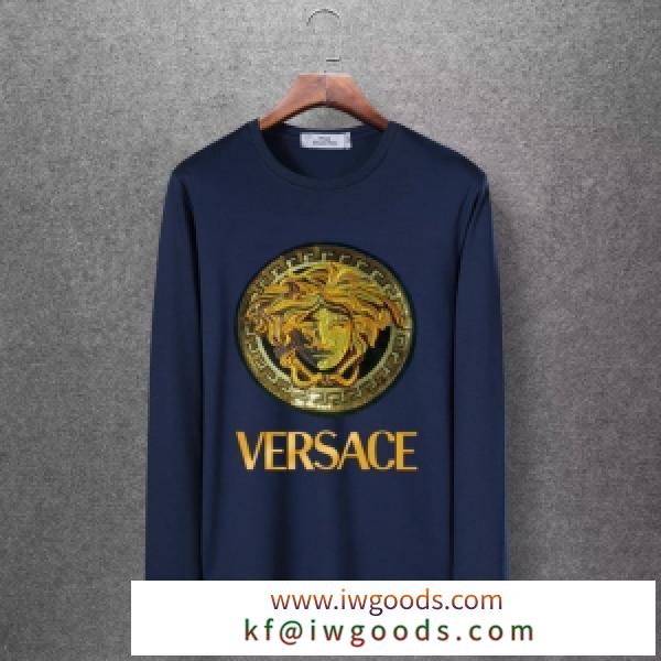 ヴェルサーチ VERSACE 長袖Tシャツ 4色可選 2022年秋冬コレクションを展開中 この秋発売した新作を取り入れる iwgoods.com GbG1Hn