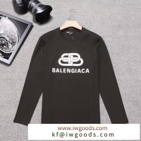 国内入手困難2021秋冬新作 バレンシアガ Balenciaga 長袖Tシャツ 3色可選 新年度が始まり、秋冬新作がご用意 iwgoods.com eqC0Xv