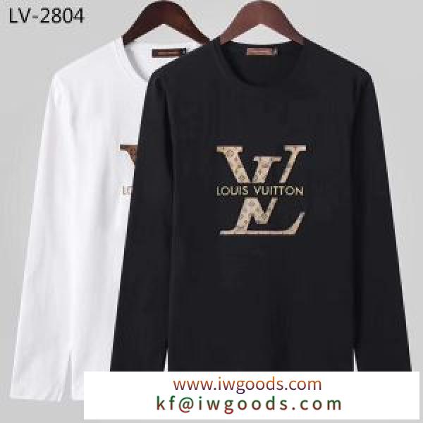 2021秋冬トレンドデザイン 人気ファッション雑誌でも掲載 ルイ ヴィトン LOUIS VUITTON 長袖Tシャツ 2色可選 iwgoods.com neKn4z