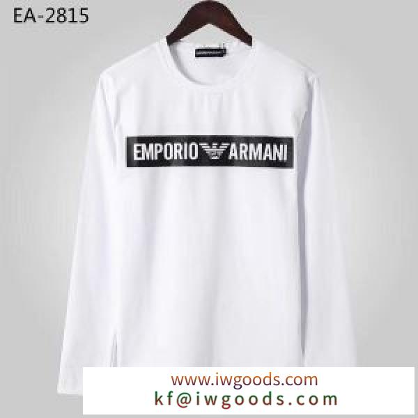 2020年秋に買うべき 2色可選 アルマーニ ARMANI 長袖Tシャツ 真冬のコーデにも取り入れやすい iwgoods.com ummOji