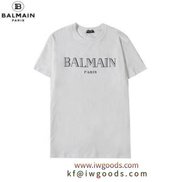 バルマン 2色可選　手頃価格でカブり知らず BALMAIN 半袖Tシャツ 価格も嬉しいアイテム iwgoods.com 9ja8Xz