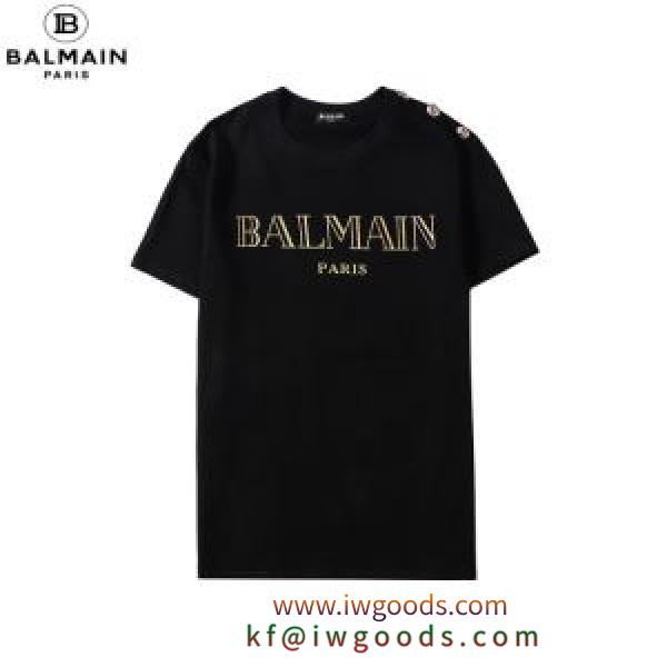 半袖Tシャツ2色可選　 確定となる上品 バルマン BALMAIN 20SSトレンド iwgoods.com DaiWzC