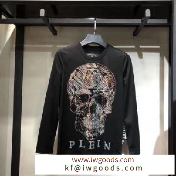 長袖Tシャツ PHILIPP PLEIN メンズ 普段着をより素敵に フィリッププレイン 服 ブランド コピー ブランド ブラック 安い iwgoods.com 99v0Tj