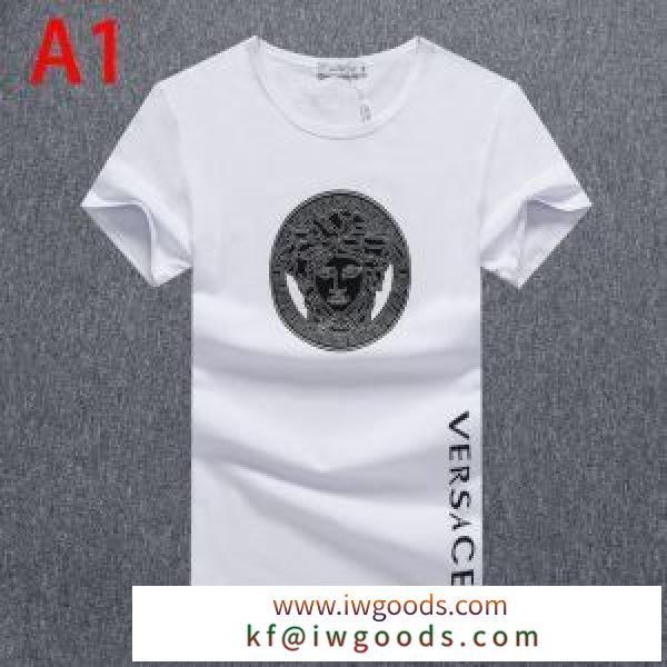 半袖Tシャツ 3色可選 オススメのアイテムを見逃すな ヴェルサーチ VERSACE コーデの完成度を高める iwgoods.com jmueGn