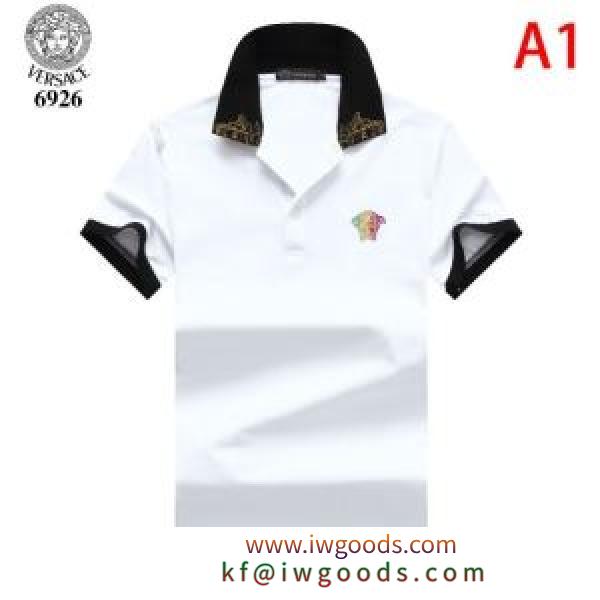 多色可選 確定となる上品 半袖Tシャツ 大人気のブランドの新作 ヴェルサーチ VERSACE 海外でも大人気 iwgoods.com LfOL1b