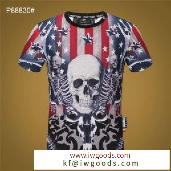 高級感あるデザイン フィリッププレイン 人気ブランドの新作 PHILIPP PLEIN 半袖Tシャツ 2020年春夏の流行 iwgoods.com zW5Pri