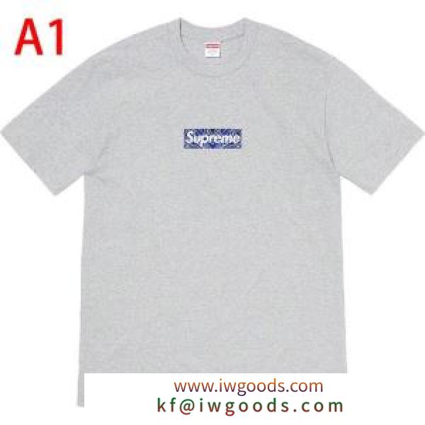 トレンド最先端のアイテム 多色可選  Tシャツ/半袖 Supreme 19FW Bandana Box Logo Tee 20SS☆送料込 iwgoods.com ri0HbC