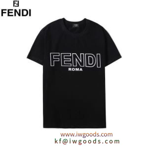 3色可選 洗練されたオフィススタイルに  半袖Tシャツ 季節感あふれる爽やかなコーデ フェンディ FENDI iwgoods.com rCay0n