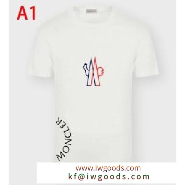 上品な質感で大絶賛 MONCLER Tシャツ メンズ モンクレール コピー 2020人気 多色可選 ストリート コットン おしゃれ セール iwgoods.com 0DKDea