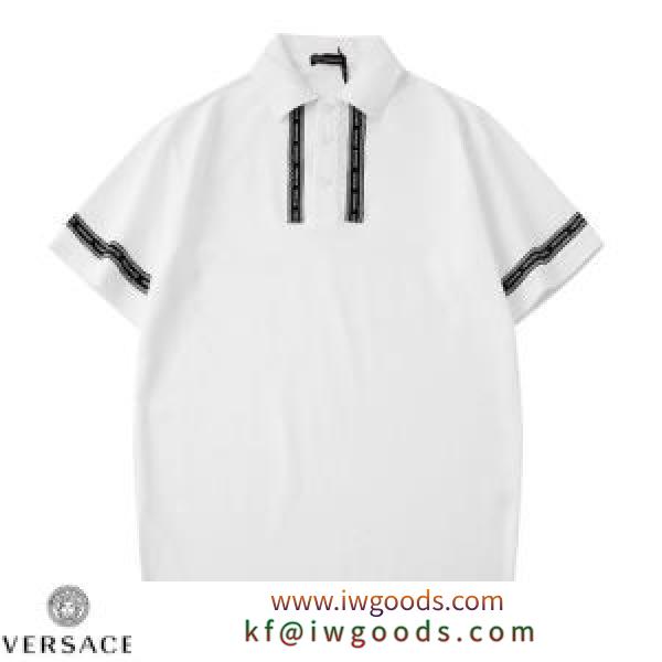 2020年春の最新作情報 2色可選 半袖Tシャツ 気になる方はぜひチェック ヴェルサーチ VERSACE iwgoods.com WHvK1D