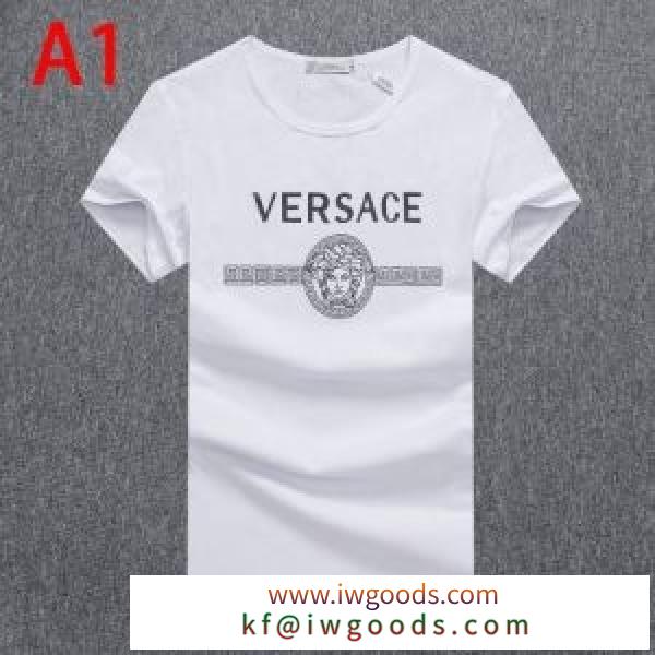 3色可選 ヴェルサーチ最大50%OFFセール中  VERSACE 最近発売したばかり半袖Tシャツ 最速！2020春夏トレンド iwgoods.com O9n4Tf