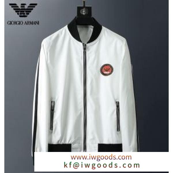 ARMANI アルマーニ ジャケット サイズ きちんと感満点の大人コーデに メンズ スーパーコピー 黒白２色 ロゴ入り ブランド 最低価格 iwgoods.com n0rOnu