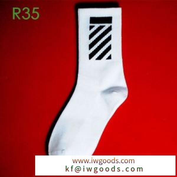 2色可選2020最新決定版  Off-White愛用セレブ芸能人 オフホワイト  靴下 幅広いシーンに活躍 iwgoods.com LXPbSz
