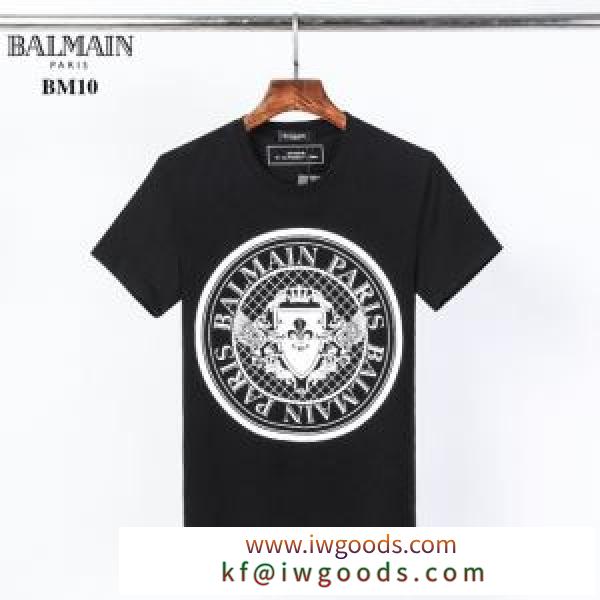 半袖Tシャツ 2色可選 シンプルなファッション バルマン スタイルアップ BALMAIN  2020モデル iwgoods.com 19Xf0v