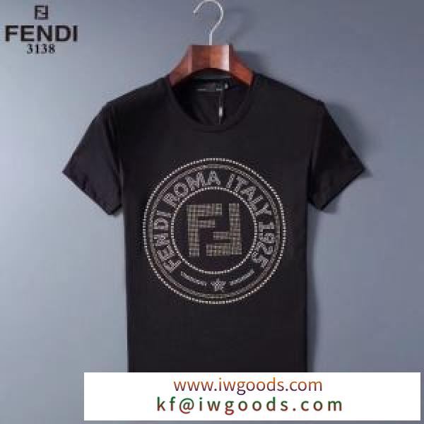 2色可選 トレンド最先端のアイテム フェンディ FENDI 半袖Tシャツ どのアイテムも手頃な価格で iwgoods.com 9zCOXj