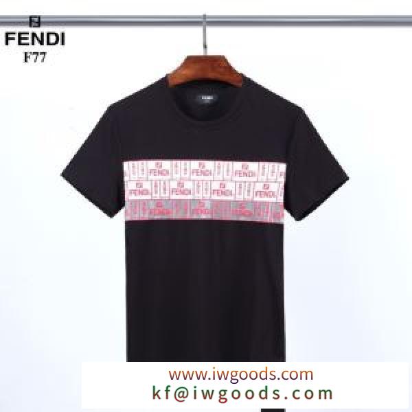 2色可選 差をつけたい人にもおすすめ 半袖Tシャツ 人気は今季も健在 フェンディ FENDI iwgoods.com qmKvGD