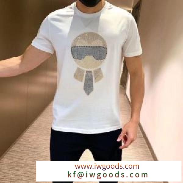 半袖Tシャツ 2色可選 ストリート界隈でも人気 フェンディストリート系に大人気 FENDI 最新の入荷商品 iwgoods.com aSDGPb