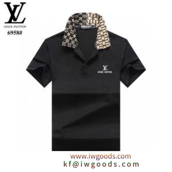多色可選 非常にシンプルなデザインな ルイ ヴィトン 大人気柄 LOUIS VUITTON 高級感のある素材 半袖Tシャツ iwgoods.com C4XzGD