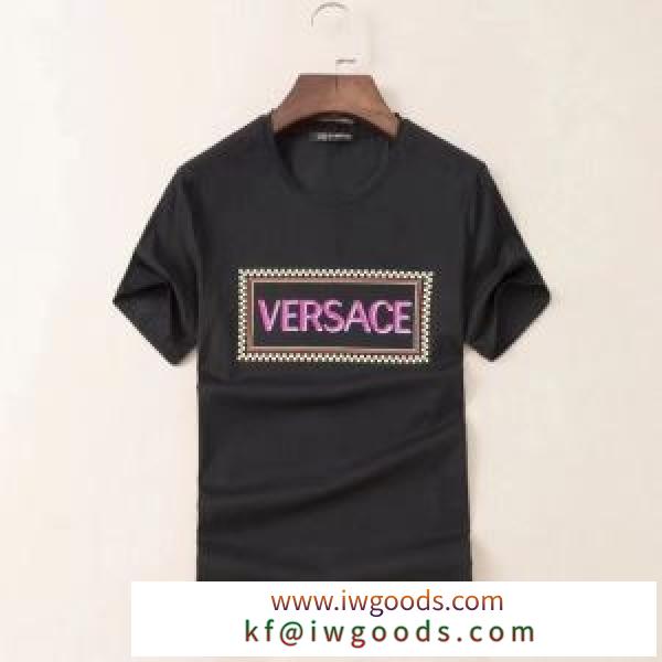 洗練された品のある限定品 ヴェルサーチ Tシャツ コピー メンズ VERSACE ３色可選 ロゴいり 2020人気 限定新作 最低価格 iwgoods.com meq81b