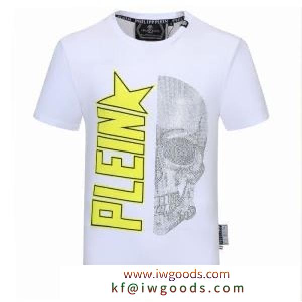 ナチュラルスタイルに最適 半袖Tシャツ2色可選  洗練されたコーデに仕上がる フィリッププレイン PHILIPP PLEIN iwgoods.com vOjm0v