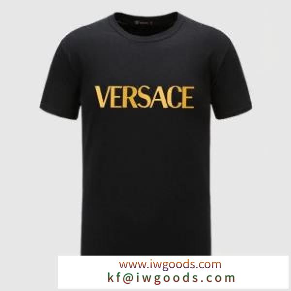ヴェルサーチ春夏のシックさに映える 多色可選   VERSACE  通年のファッションで使いやすい 半袖Tシャツ iwgoods.com Kz0bai