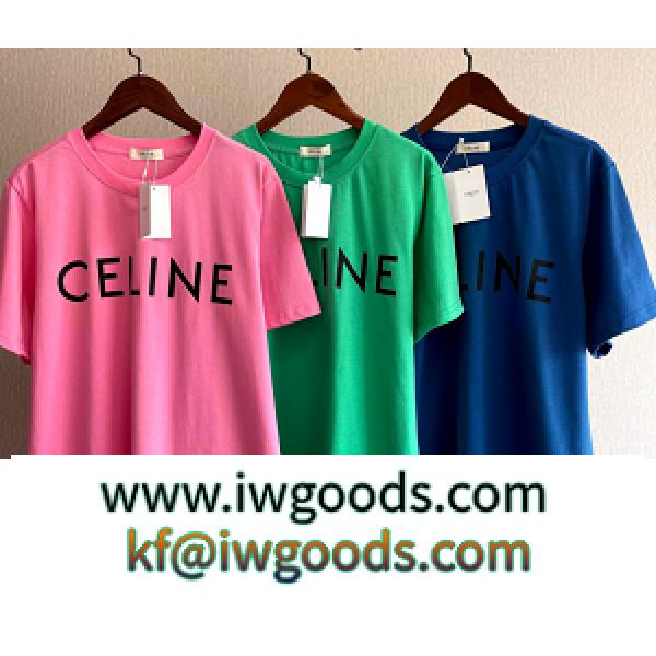 2022春夏★Celineｔシャツコピーセリーヌ人気エレガント高級ファッション鮮やかな半袖 iwgoods.com qqquii