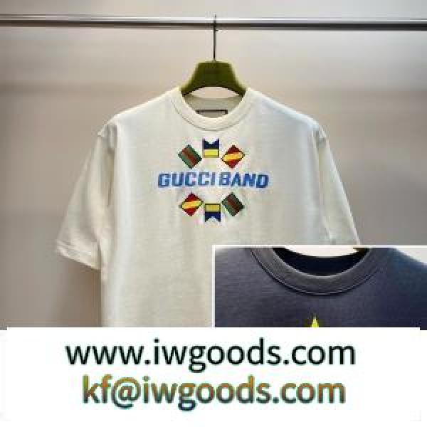 人気アイテム限定セールGG Band 半袖Tシャツスーパーコピー ユニセックス 2色可選リニューアルバージョン入荷 iwgoods.com 5HTP5v
