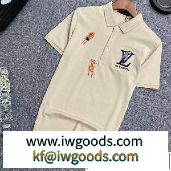 当店人気のおすすめ最新版 LOUIS VUITTON ヴィトン半袖コピー ポロシャツ 3色可選 おしゃれで機能性の高い iwgoods.com DOrKzm