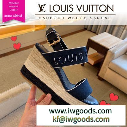 Louis VUITTON コピーブランド ルイヴィトン スーパーコピー★HARBOUR ハーバーウェッジサンダル iwgoods.com:fgecjc-3