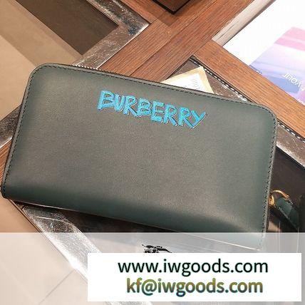 ◆VIPセール◆BURBERRY ブランドコピー♪メンズGraffiti♪ラウンドジップ長財布 iwgoods.com:gpftra-3