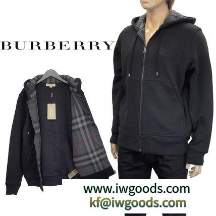 バーバリー 激安スーパーコピー スーパーコピー 代引 ブランドコピー商品 BURBERRY 偽ブランド 起毛 スウェットパーカー 4061799 BLACK iwgoods.com:an6kw2-3