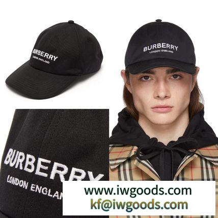 国内より発送 BURBERRY ブランドコピー通販  Logo-embroidered cotton-twill cap iwgoods.com:1inku0-3