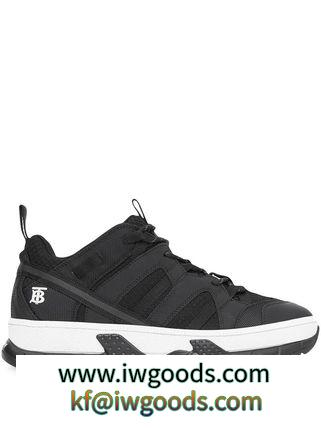 【関税負担】 BURBERRY ブランドコピー通販 Mesh and Nubuck Sneakers iwgoods.com:u1yc85-3