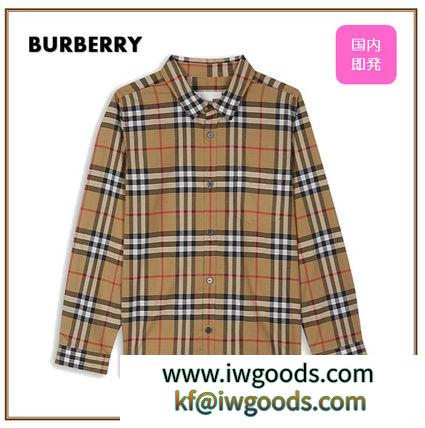 国内即発☆BURBERRY 激安コピー新作☆大人もOK☆ チェック長袖シャツ4Y-14Y iwgoods.com:sodd6v-3