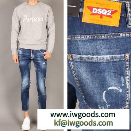 DSQUARED2 ブランドコピー商品 18SS DSQ2 PATCH ダメージ加工 ジーンズ_SKATER JEAN iwgoods.com:tmpr30-3