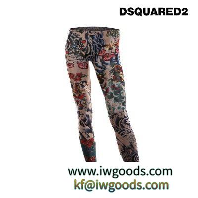 DSQUARED2 激安スーパーコピー(ディースクエアード 激安スーパーコピー) 入れ墨模様レギンスパンツ iwgoods.com:mo51qu-3