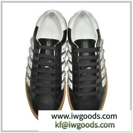 DSQUARED2 ブランド 偽物 通販 / black Leather Women's Sneakers 関税送料込み iwgoods.com:p7sz55-3