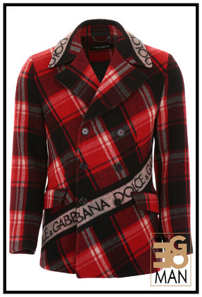 DOLCE & Gabbana 激安コピー チェックコート　ロゴ入り iwgoods.com:vyn7pm-3