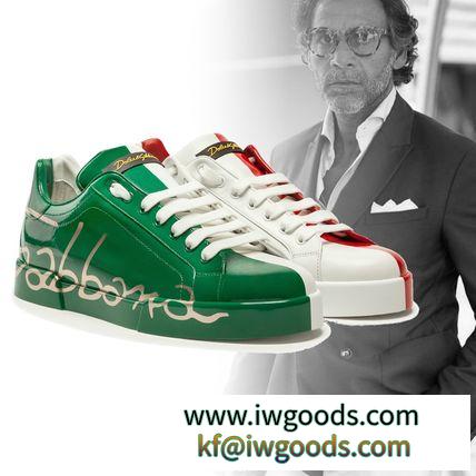 Dolce & Gabbana ブランドコピー通販 PORTOFINO 3カラー レザー スニーカー iwgoods.com:aqdv91-3