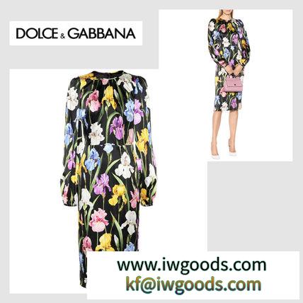 ☆Dolce&Gabbana 激安スーパーコピー☆Sale!! アイリス柄・ミディドレス♪ IT36/42 iwgoods.com:uohwp3-3