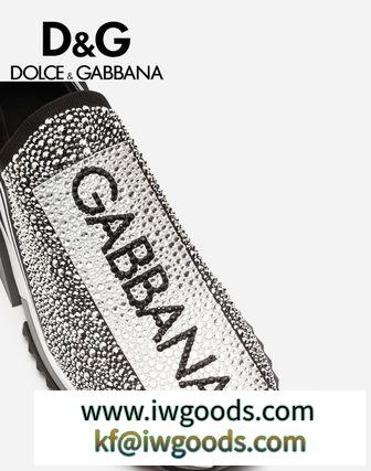 19ss【Dolce&Gabbana 偽物 ブランド 販売】人気 SORRENTO スニーカー ラインストーン iwgoods.com:kfgt2a-3