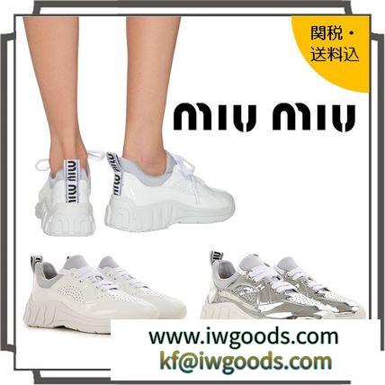 【日本未入荷】MIUMIU 激安スーパーコピー★MIU RUN レザー スニーカー【関税込】 iwgoods.com:mp49pl-3