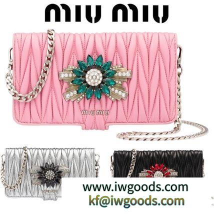 ★MIUMIU ブランドコピー通販★チェーン付き♪手帳型iPhone 6/7Plusケース＊3色 iwgoods.com:92r5i3-3