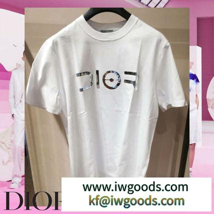 DIOR コピーブランド AND SORAYAMA メタリック ロゴ 半袖 Tシャツ ホワイト iwgoods.com:9pjcae-3