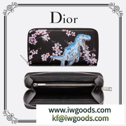 新作≪DIOR 偽ブランド≫ ロゴ入りラウンドジップ長財布 ☆カーフスキン素材 iwgoods.com:ott3g0-3