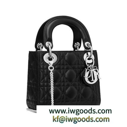 パリ直営店買付 DIOR ブランド コピー ラムスキン “LADY DIOR ブランド コピー” ミニバッグ iwgoods.com:llidz8-3