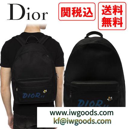 関税・送料込 DIOR ブランドコピー商品×KAWS BEE MOTIF バックパック iwgoods.com:186hpk-3